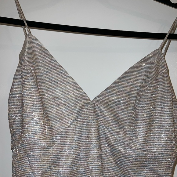 Revolve Superdown Rainbow Sparkle Dress Cocktail Club Dress Sexy Size Small - Picture 4 of 8